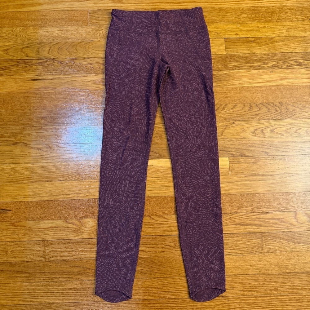 Athleta Girl Run With It Tight Leggings in Dark Red/Maroon - Size XL/14 - NWOT